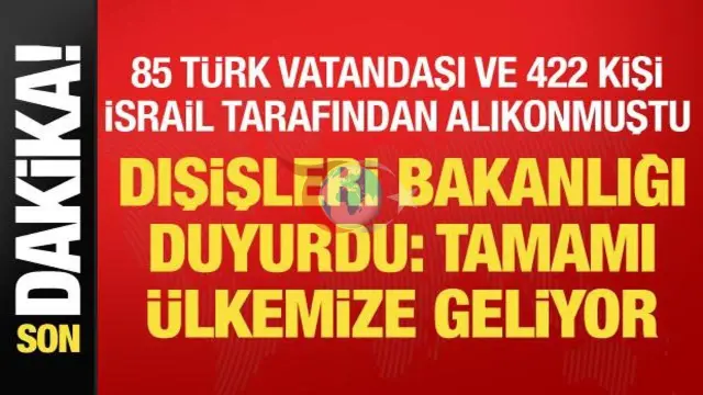 Sumud Aktivistleri Türkiye'ye Dönüyor: Uluslararası Kriz Devam Ediyor