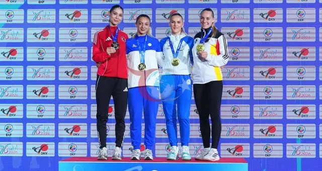 Zümra Rezzan İm Karate üzrə Avropa Çempionatında Gümüş Medal Alıb