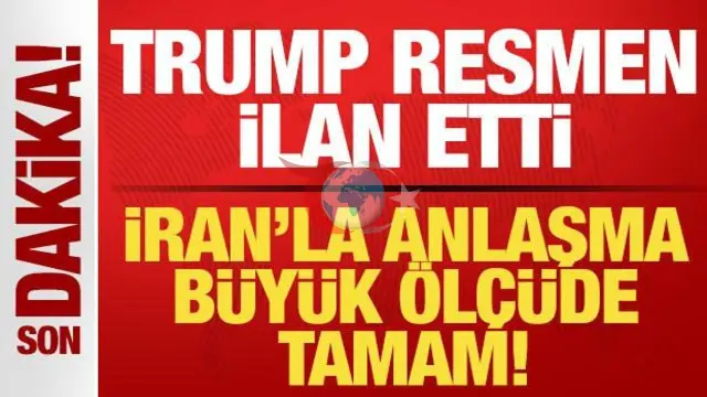 Trampın dünyaya İranla bağlı bəyanatı: Razılaşma tamamlanmaq üzrədir