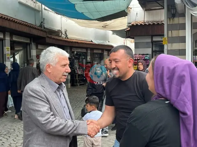 Başkan Karamehmetoğlu Çermik'te Bayram Öncesi Ziyaretler Yaptı