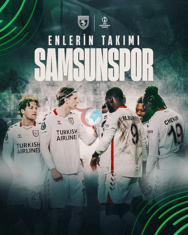 Samsunspor Avrupa'da Tarih Yazdı: UEFA Konferans Ligi'nde Büyük Başarı
