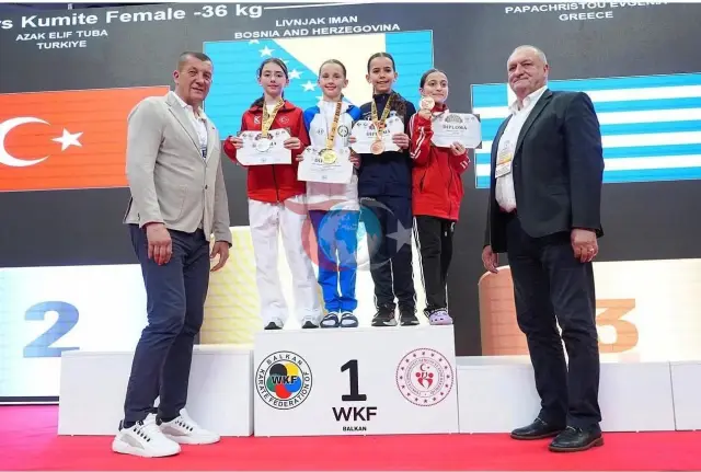 Hiranur Yıldırım, Balkan Karate Şampiyonası'nda Bronz Madalya Kazandı