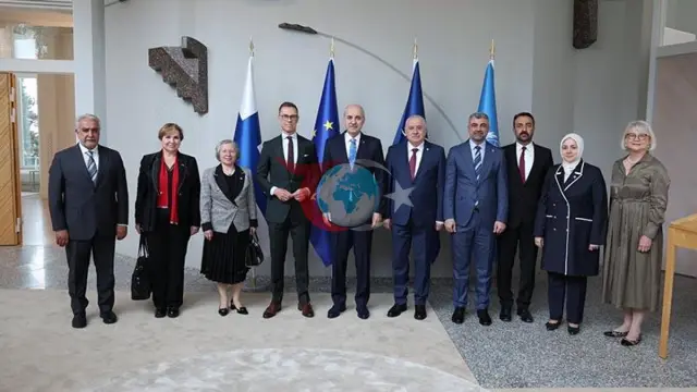 TBMM Başkanı Kurtulmuş, Finlandiya'da Stubb ile Buluştu