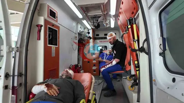 Erzurum şäher hassahanasynda giňişleýin ýer titremesi we ýangyn türgenleşigi