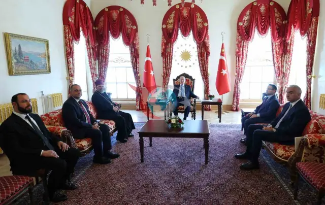 Erdoğan, Patrik Maşalyan'ı Dolmabahçe'de Ağırladı