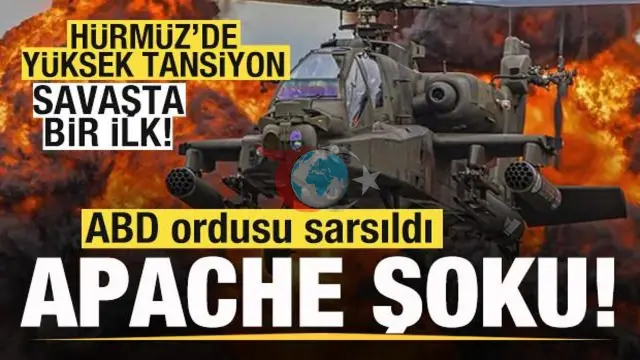 Hürmüz Boğazı'nda ABD Apache Helikopteri Düştü