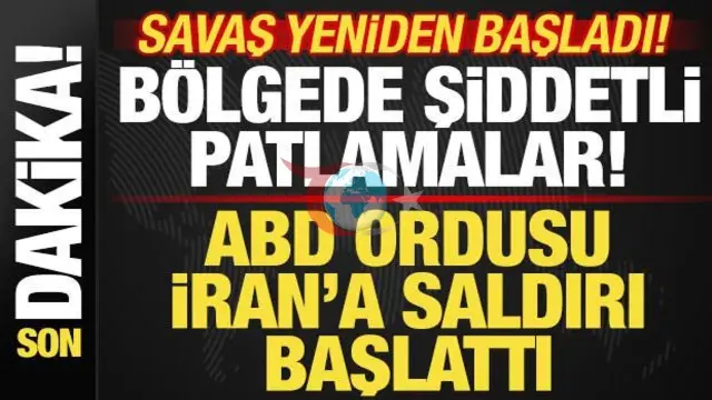 ABD, İran'a Cevap Verdi: Füzeler Ateşlendi, Patlamalar Yaşandı