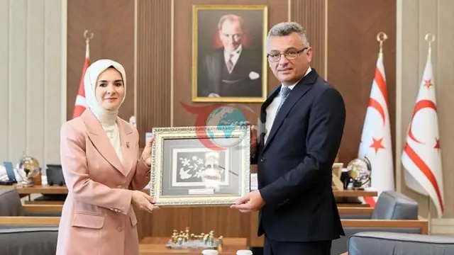 KKTC Cumhurbaşkanı Erhürman, Bakan Göktaş'ı Kabul Etti