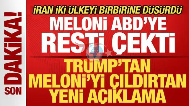 Trump bilen Meloniniň arasyndaky dartgynlyk: Surat krizisi