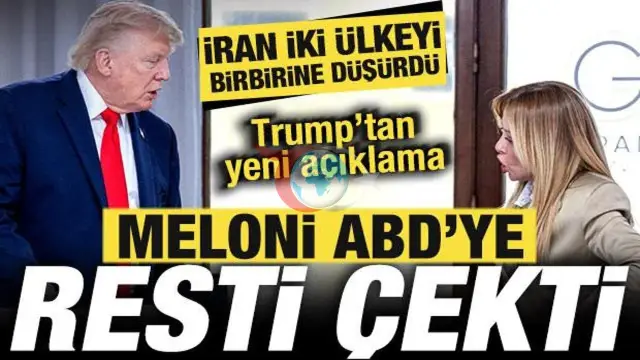 Trump bilen Meloniniň arasyndaky dartgynlyk: Iki ýurduň arasynda sowuk şemal