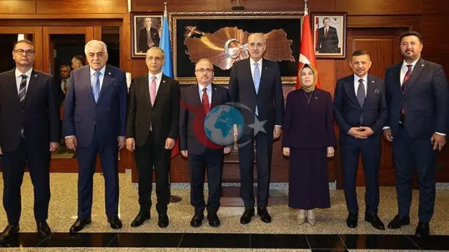 TBMM Başkanı Kurtulmuş Azerbaycan'da Bakü Büyükelçiliğini Ziyaret Etti