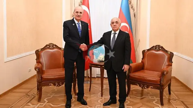 TBMM Başkanı Kurtulmuş ve Azerbaycan Başbakanı Esedov'dan Stratejik Görüşme