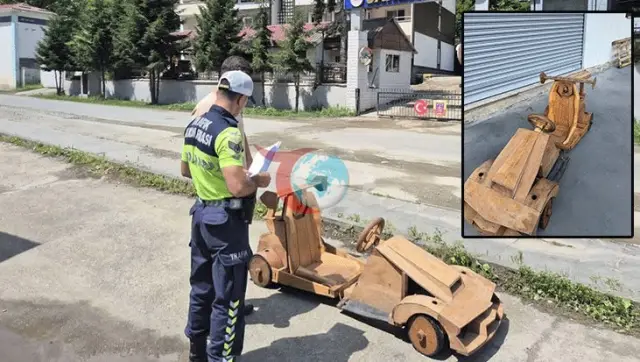 Ayder Yaylasında 79 km sürətə çatan taxta avtomobil müsadirə olundu
