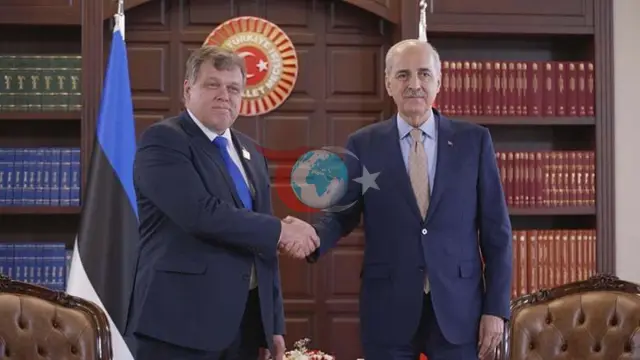 TBMM Başkanı Kurtulmuş, Estonya Parlamento Lideri ile Görüştü