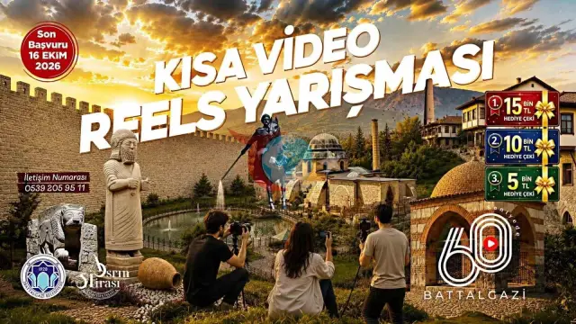 Battalgazi’nin Tarihi ve Kültürü Dijital Dünyaya Taşınıyor: "60 Saniyede Battalgazi" Kısa Video Yarışması Başladı