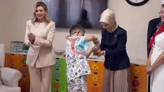 Bakan Göktaş ve Olena Zelenska’dan Ukraynalı Savaş Mağduru Çocuklara Anlamlı Ziyaret