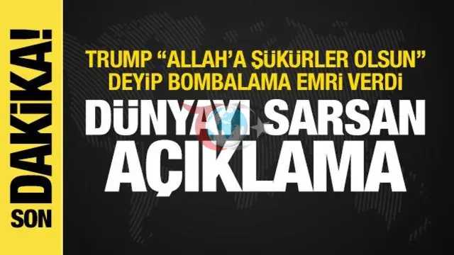Trump'tan İran'a Gözdağı: Suikast Girişiminde Bulunulursa 1 Yıl Boyunca Bombalama Talimatı Verdi