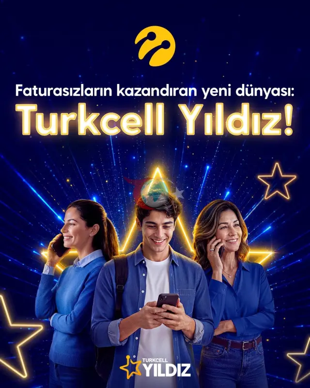 Oldindan to'langan Turkcell foydalanuvchilari uchun xushxabar: Yangi "Turkcell Yulduz" sodiqlik dasturi boshlandi