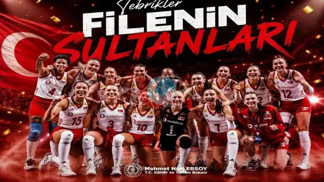 Bakan Ersoy’dan FIVB Şampiyonu Filenin Sultanları’na Gurur Dolu Tebrik