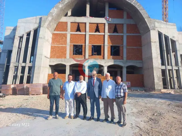 Bandırma Onyedi Eylül Üniversitesi Camii İnşaatında Son Durum: Yerinde İnceleme Yapıldı