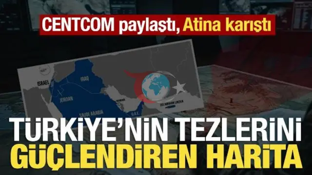CENTCOM Haritası Atina'yı Karıştırdı: ABD Paylaşımında Dikkat Çeken KKTC Detayı
