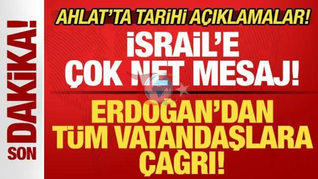 Cumhurbaşkanı Erdoğan'dan Tarihi Ahlat Zirvesi Sonrası Net Mesajlar: "Müsaade Etmeyeceğiz!"
