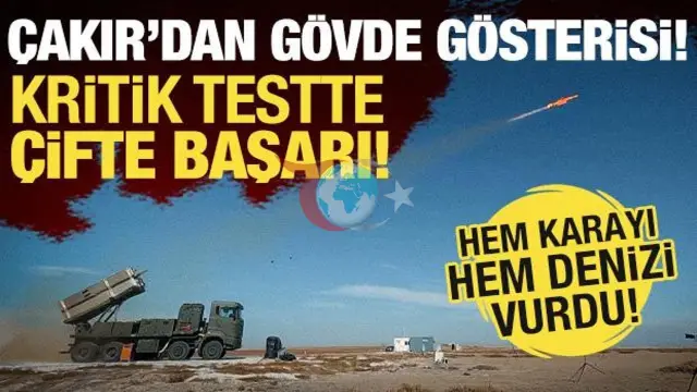 Içerki güýjüň täze nyşany: ROKETSAN ÇAKIR Kruiz raketasy synaglary takyk takyklyk bilen tamamlady