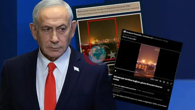 Netanyahu'nun Seçim Videosunda Büyük Skandal: İsrail Saldırısı Diye 2003 Bağdat Görüntülerini Kullandılar