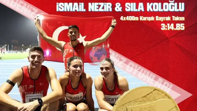 Akdeniz Oyunları'nda Tarihi Zafer: Türkiye Atletizmde İlk Kez Bayrak Yarışında Altın Madalya Kazandı