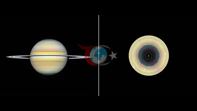 Hubble, Satürn'ün Güney Kutbunda Gizemli Bir "Dekagon" Keşfetti: 10 Kenarlı Dev Bulut Dalgası