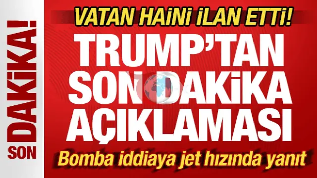 Trump-dan gödek jogap: "Ok-däri ýok" diýýänleri dönük diýip yglan etdi