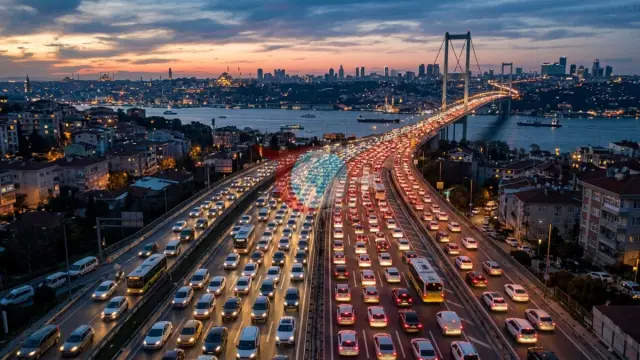 İstanbul'da Akşam Mesaisi Çilesi: Trafik Yoğunluğu Yüzde 78 Seviyesine Ulaştı