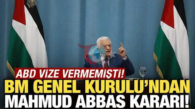 ABD'nin Vize Engeline BM'den Formül: Filistin Lideri Abbas Genel Kurul'a Video Konferansla Hitap Edecek