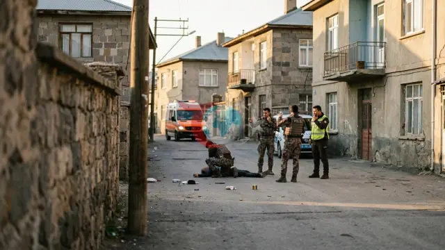 Erzurum'da Boşanma Aşamasındaki Ailelerin Silahlı Çatışması: 1'i Polis 12 Yaralı