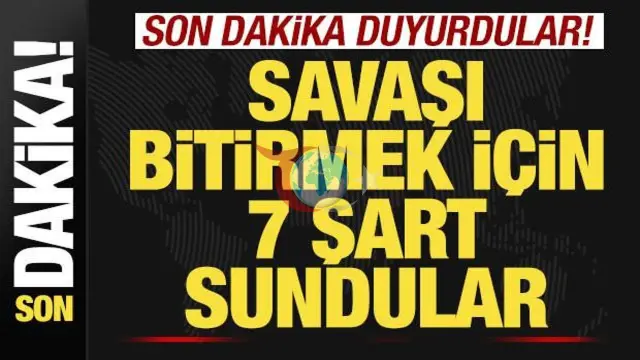 Tährandan Waşingtona açyk habar: Eýran ABŞ-a urşy bes etmek üçin 7 şert hödürledi!