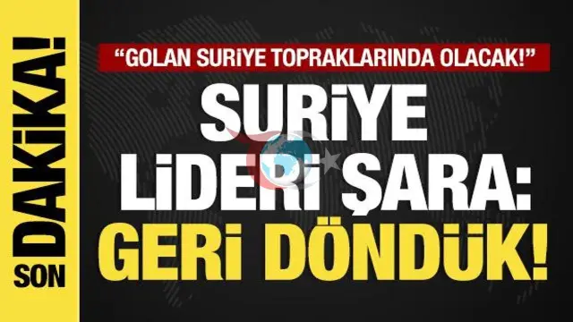Suriye Lideri Ahmed Şara'dan BM'de Tarihi Çıkış: 'Geri Döndük, Golan Suriye Toprağı Olacak'