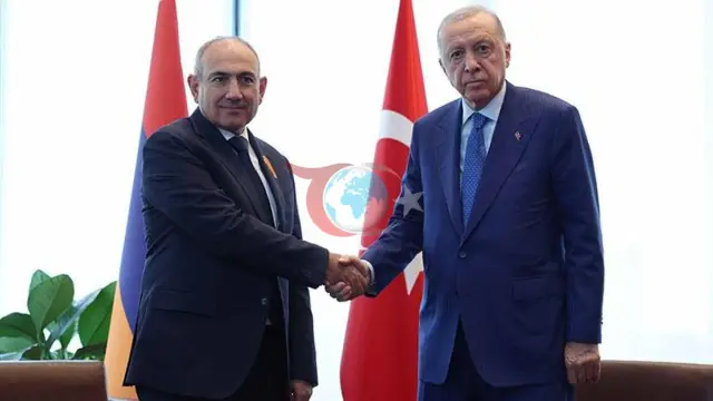 Cumhurbaşkanı Erdoğan ile Ermenistan Başbakanı Paşinyan New York'ta Bir Araya Geldi