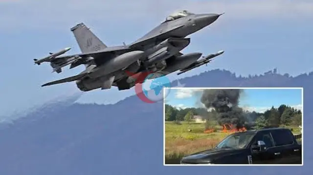 ABD'de Sıcak Saatler: Michigan'da F-16 Savaş Uçağı Düştü