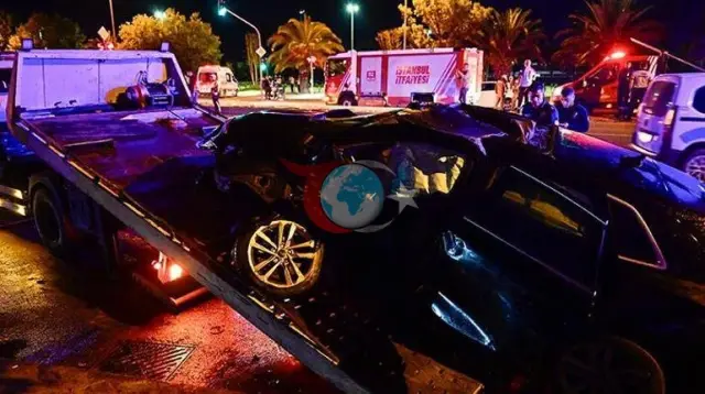 Maltepe Sahil Yolunda Dəhşətli Qəza: İki Avtomobil Toqquşub, 9-u Yaralı, 2-si Ağır!