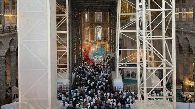 Ayasofya'da Tarihi Restorasyon: Doğu Yarım Kubbe İçin Dev Güçlendirme Çalışması Başlıyor