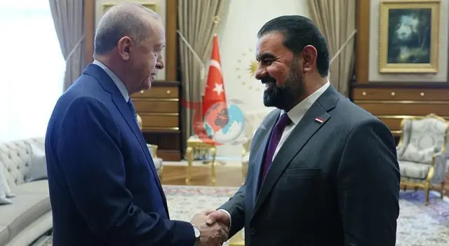Prezident Ərdoğan İraq parlamentinin sədri Heybet Halbusini qəbul edib