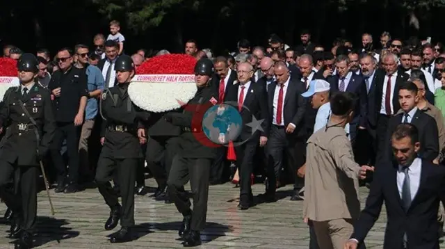 CHP'nin 103. Kuruluş Yıl Dönümünde Kemal Kılıçdaroğlu ve CHP Heyetinden Anıtkabir'e Çıkarma