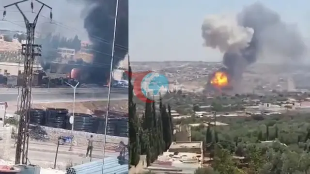Siriýanyň Idlib şäherinde gazaply partlama: Köp adam ýaralandy