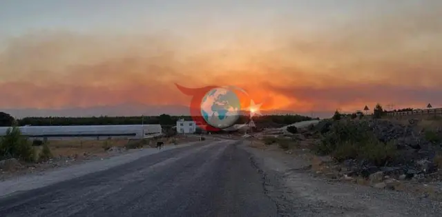 Antalyada meşə yanğınının ikinci günü: 720 nəfər təxliyə edildi, minlərlə ev elektriksiz qaldı