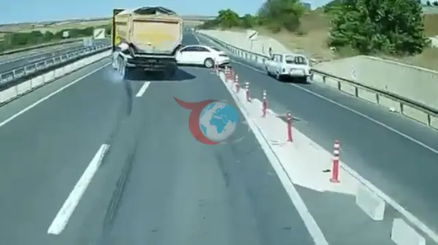 Tekirdağ'da Facianın Eşiğinden Dönüldü: TIR Şoförünün Refleksi Hayat Kurtardı!
