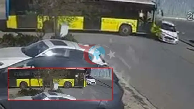 Sultanbeyli'de İETT Otobüsü ve Otomobil Çarpıştı: Biri Bebek 4 Yaralı