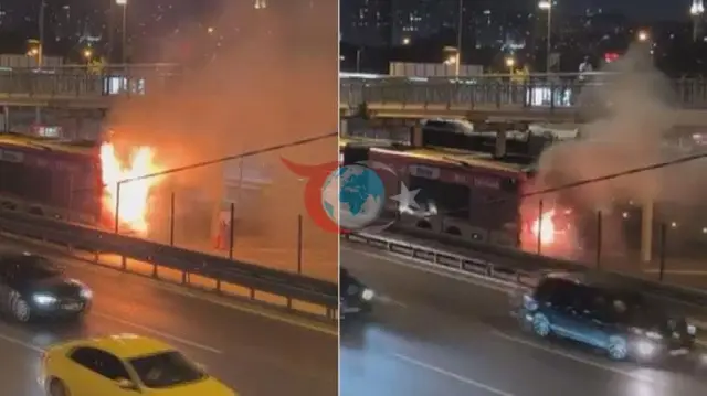 Kağıthane Darülaceze Perpa Metrobüs Durağında Yangın Paniği: Yolcular Son Anda Tahliye Edildi