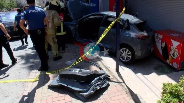 Ümraniye'de Korkutan Kaza: Yaralı Sürücünün Çocuğuna Motokurye Şefkati