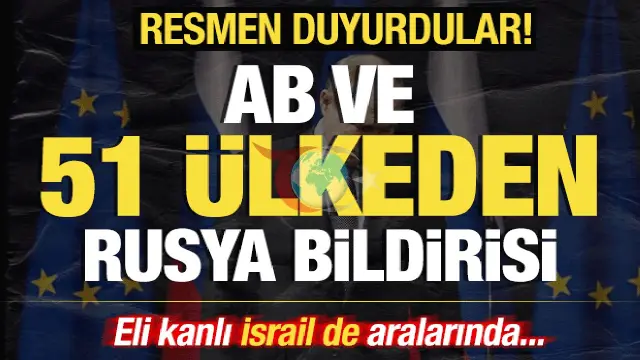 Immediateewropa Bileleşigi we 51 ýurtdan derrew we şertsiz atyşyk üçin Russiýa jaň ediň