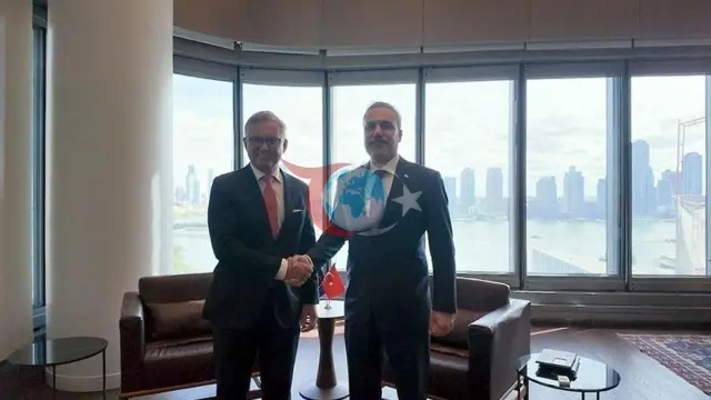 Bakan Hakan Fidan ABD'de AB Komiseri Magnus Brunner ile Görüştü